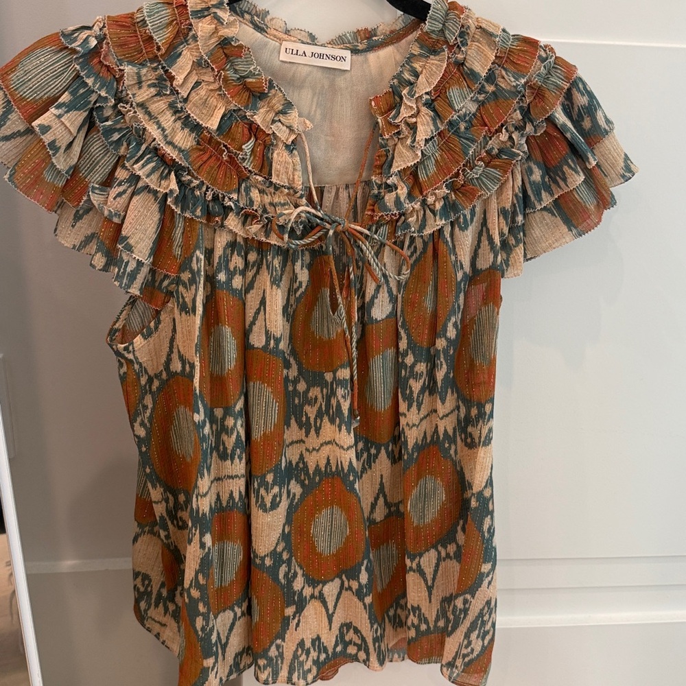 Ulla Johnson Multicolor Ruffle Blouse - Picture 2 of 3